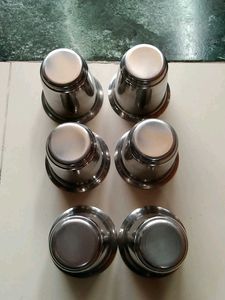 🥤Small Steel Glasses Set Of 6🥤