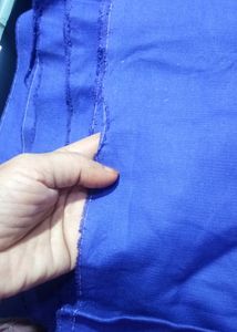 Cotton Fabric in Blue colour (2.5 mtrs)