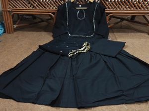 Elegant Black Kurta Set with Dupatta