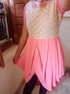 Pink Colour Kurta