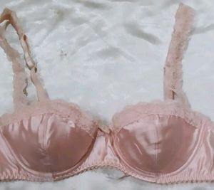 Satin Lace Bra