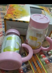 Pink Sippy Cups - Set of 2