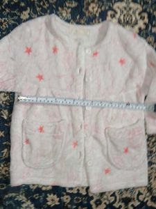 Girls Winter warm fleece Cozy Star Print Top