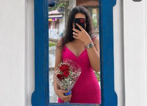 Hot Pink Bodycon Midi Dress
