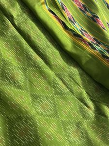 Vibrant Green Silk Saree
