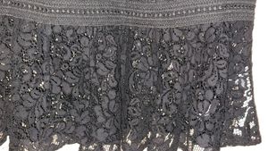 zara black peplum top