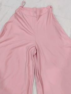 Flowy Pink Palazzo Pants