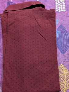 Burgundy Pique Polo Shirt