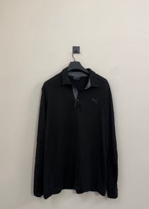 Men's Puma Black Polo Shirt
