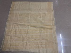 Elegant Off-White Chanderi Silk Cotton Saree with