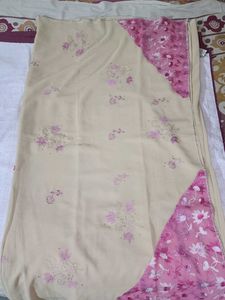 Elegant Beige Saree