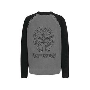 Chrome heart Men's Grey &amp; Black Sweater
