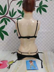 (1438)Black Suspender Belt