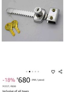 Glass Door Lock with Keys