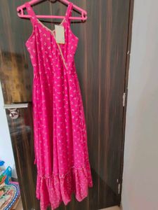 Pink Floral Maxi Jumpsuit