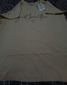 SHEIN "Just Breathe" Graphic Tee