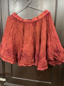Boho Embroidered Skirt