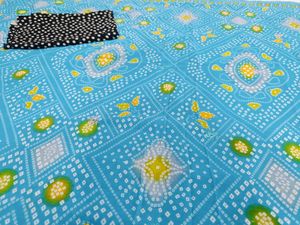🇳🇿💫🎀Elegant Blue Bandhej Printed Saree