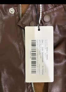 Stylish Brown Faux Leather Jacket
