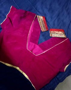 Navratri Women's Embroidered Silk Blouse
