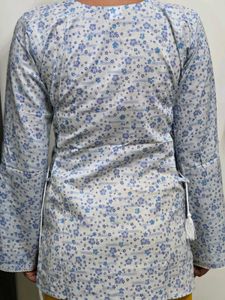 Floral Print Cotton Kurta