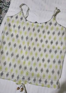 Designer Ethnic Print Crop Top