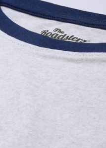 pack of 2 white &amp;Grey Crew Neck T-Shirt with Whit