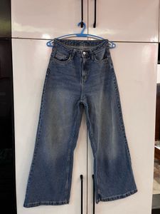 High-Waisted Wide Leg Jeans