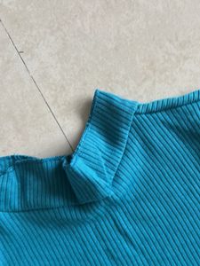 SSS Ribbed Turtleneck Long Sleeve Top