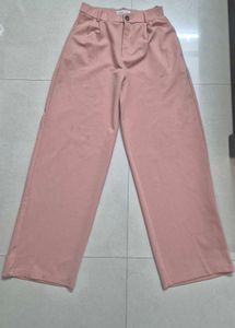 Stylish Pink Wide Leg Pants