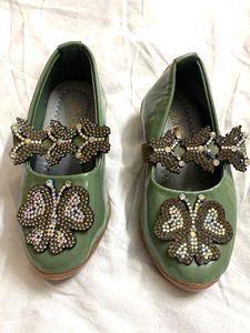 Sparkling Butterfly Embellished Mary Janes