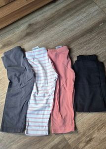 Girls' Leggings Bundle - 4 Pairs