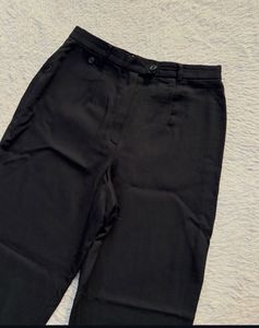 New Classic Black High-Waisted Trousers
