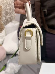Chic White Top Handle Bag