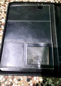 Classic Black Leather File Holder