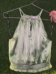 Green Halter bust size 33-34 medium