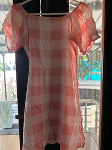 Cute Pink Gingham Dress