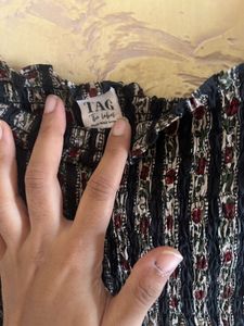 Off-Shoulder Printed Maxi Dress