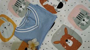 Light Blue "28" Graphic Tee