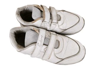 White Velcro School Shoes | Good Condition |
