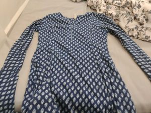 Stylish Blue Printed Kurta