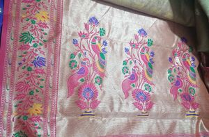 🆕️ Banarasi Bamboo Silk Paithani Saree