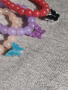 Cute Butterfly Beaded Bracelets