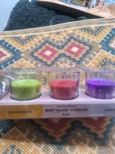 Set of 3 Scented Glass Jar Candles