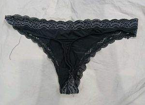⭐ Black Lace Thong Panty