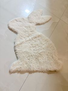 Fluffy White Bunny Rug