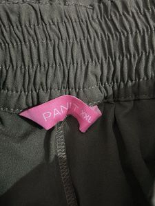 Olive Green Paperbag Waist Pants
