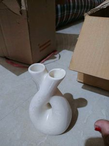 Unique White Ceramic Vase