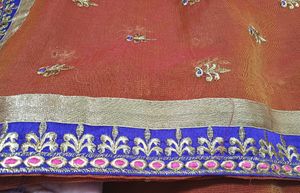 💥🆕️ SuperNet Embroidered Saree