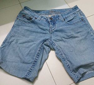 Blue Denim Shorts